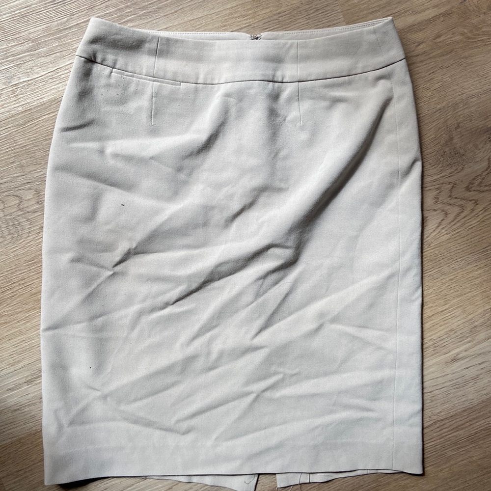 Light Tan Pencil Skirt